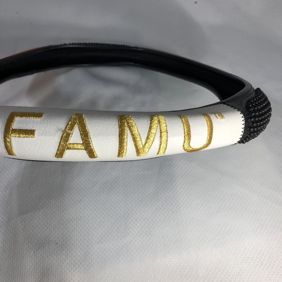 FAMU Steering Wheel Cover Leather Florida A&M Rattlers Tallahassee - PREOWNED - Picture 8 of 12